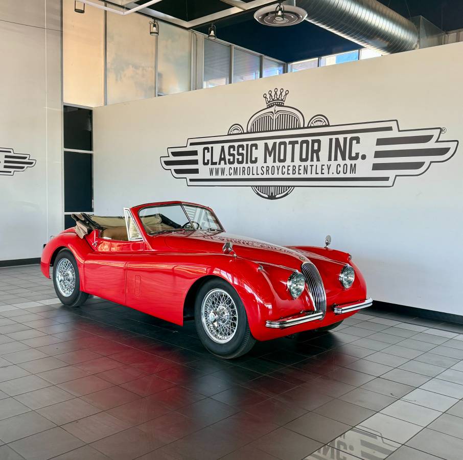 Jaguar-Xk120-drophead-coupe-1954-red