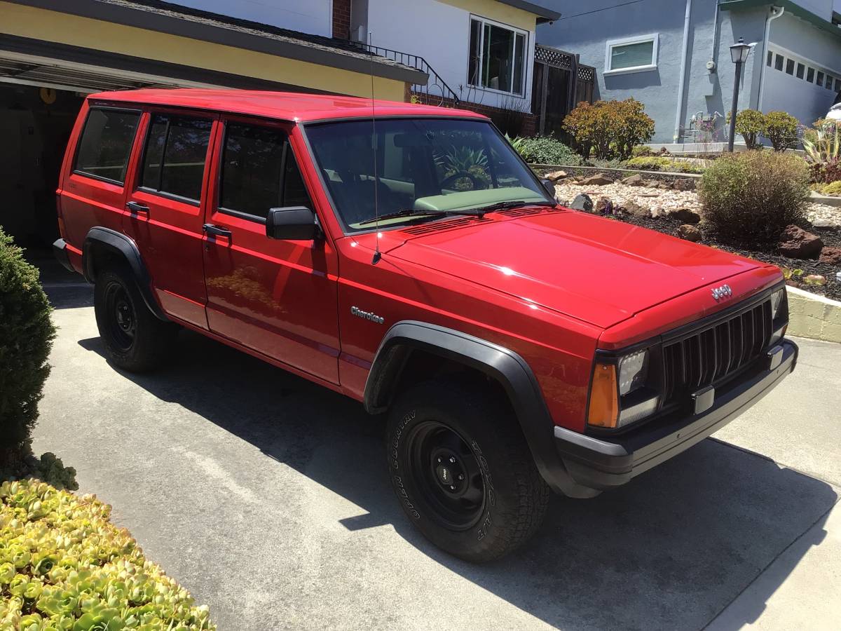 Jeep-Cherokee-se-1993-red