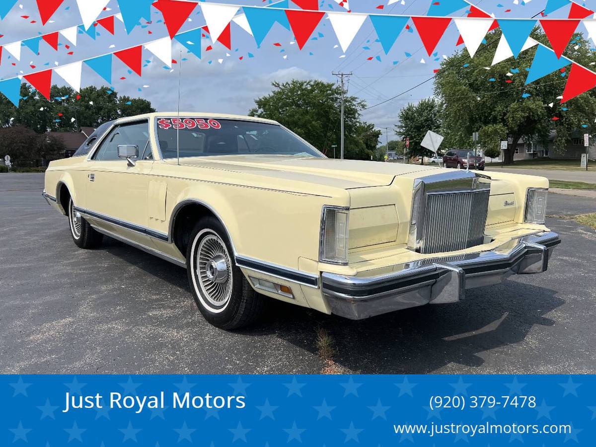 Lincoln-Continental-mark-1977-yellow