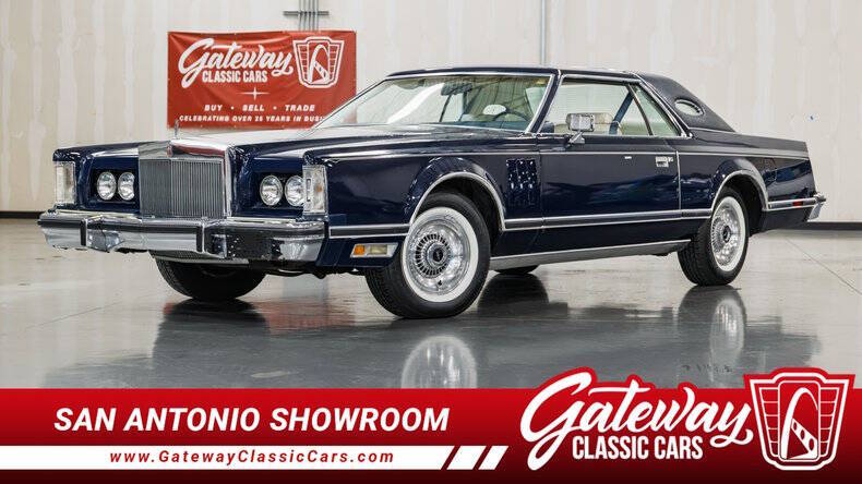 Lincoln-Mark-v-1977-Blue-White