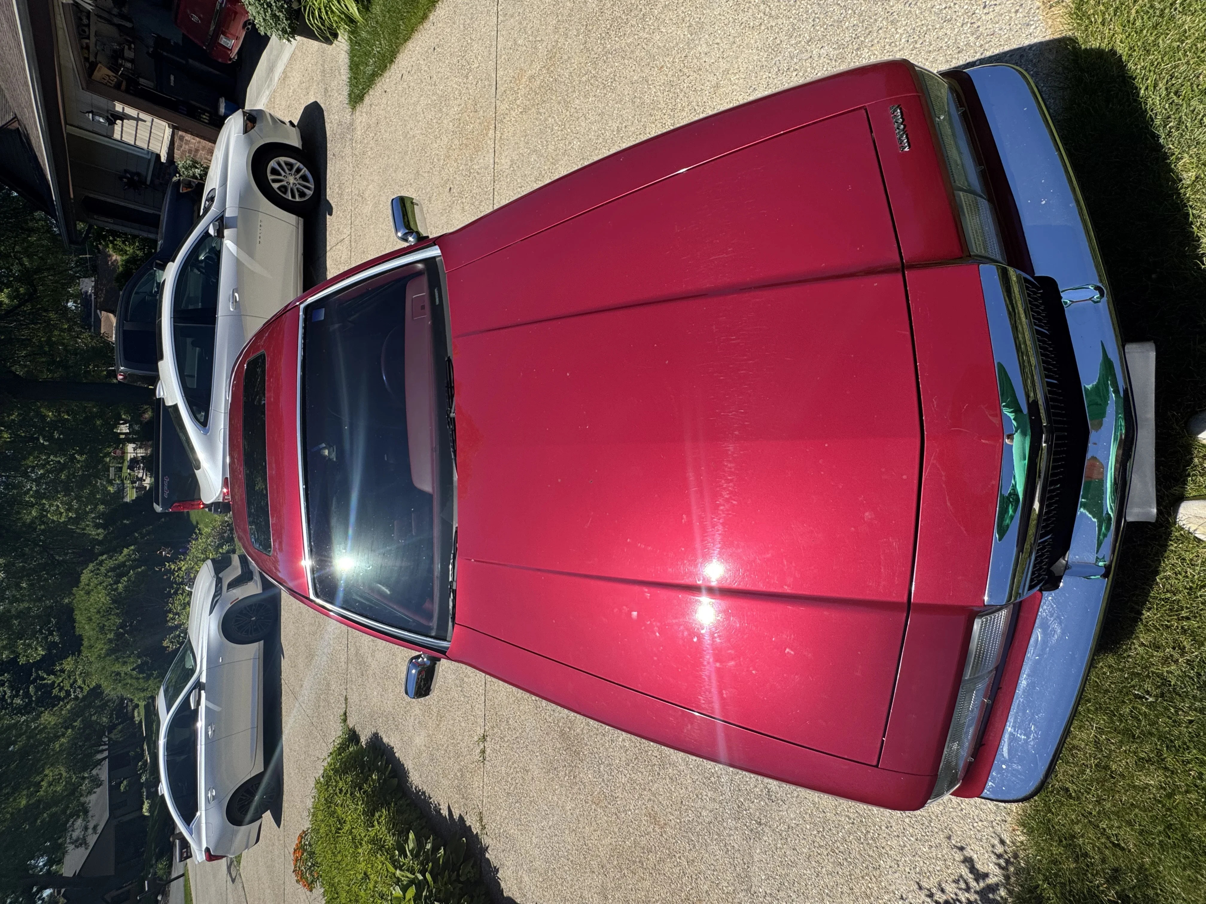 Lincoln-Mark-vii-1991-Burgundy-Burgundy