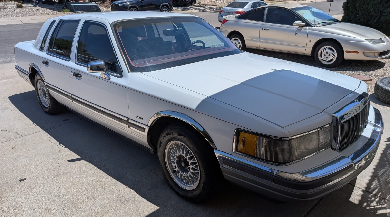 Lincoln-Town-Car-1990-Sedan-Burgundy
