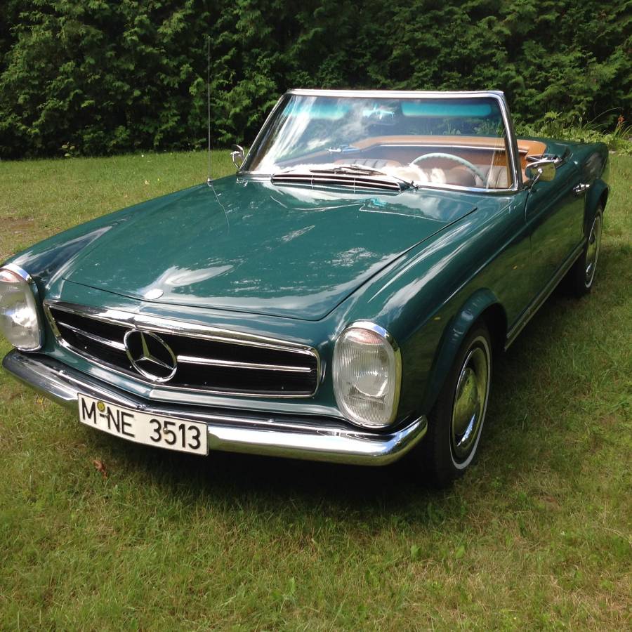 Mercedes-benz-230-sl-w113-1965-green Mercedes-benz-230-sl-w113-1965-green
