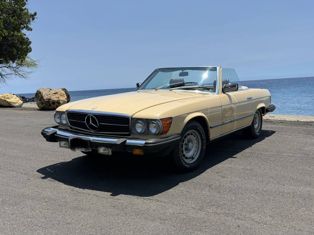 Mercedes-benz-380-sl-1981-yellow