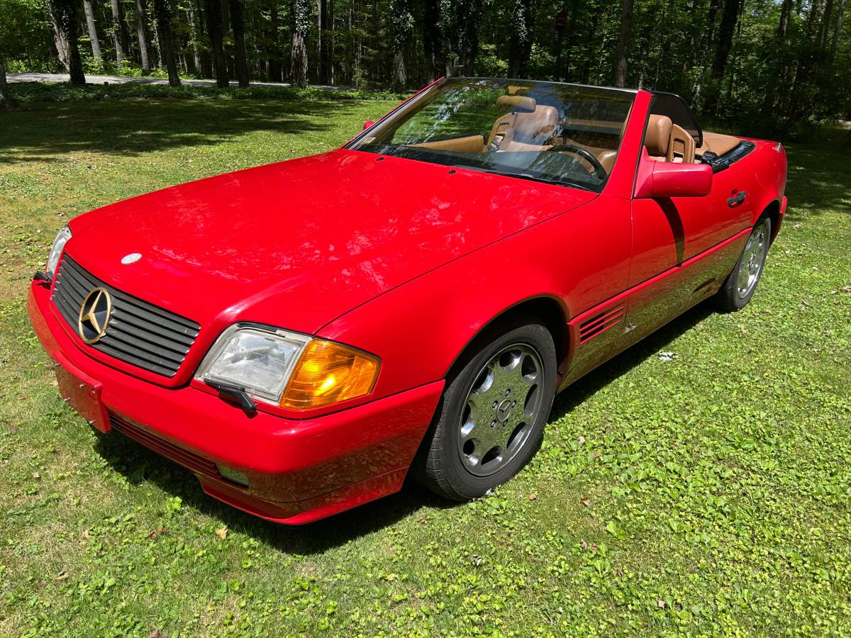 Mercedes-benz-Sl-class-2dr-roads-1992-red