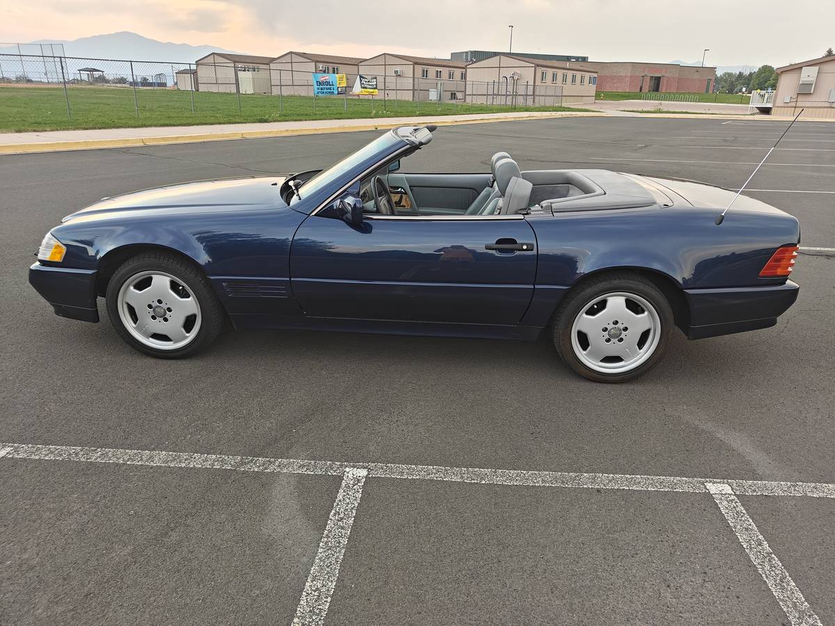 Mercedes-sl320-1995-blue