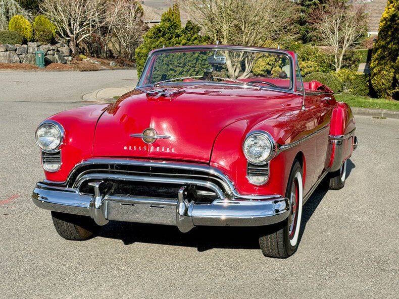 Oldsmobile-88-convertible-rocket-1950-Red