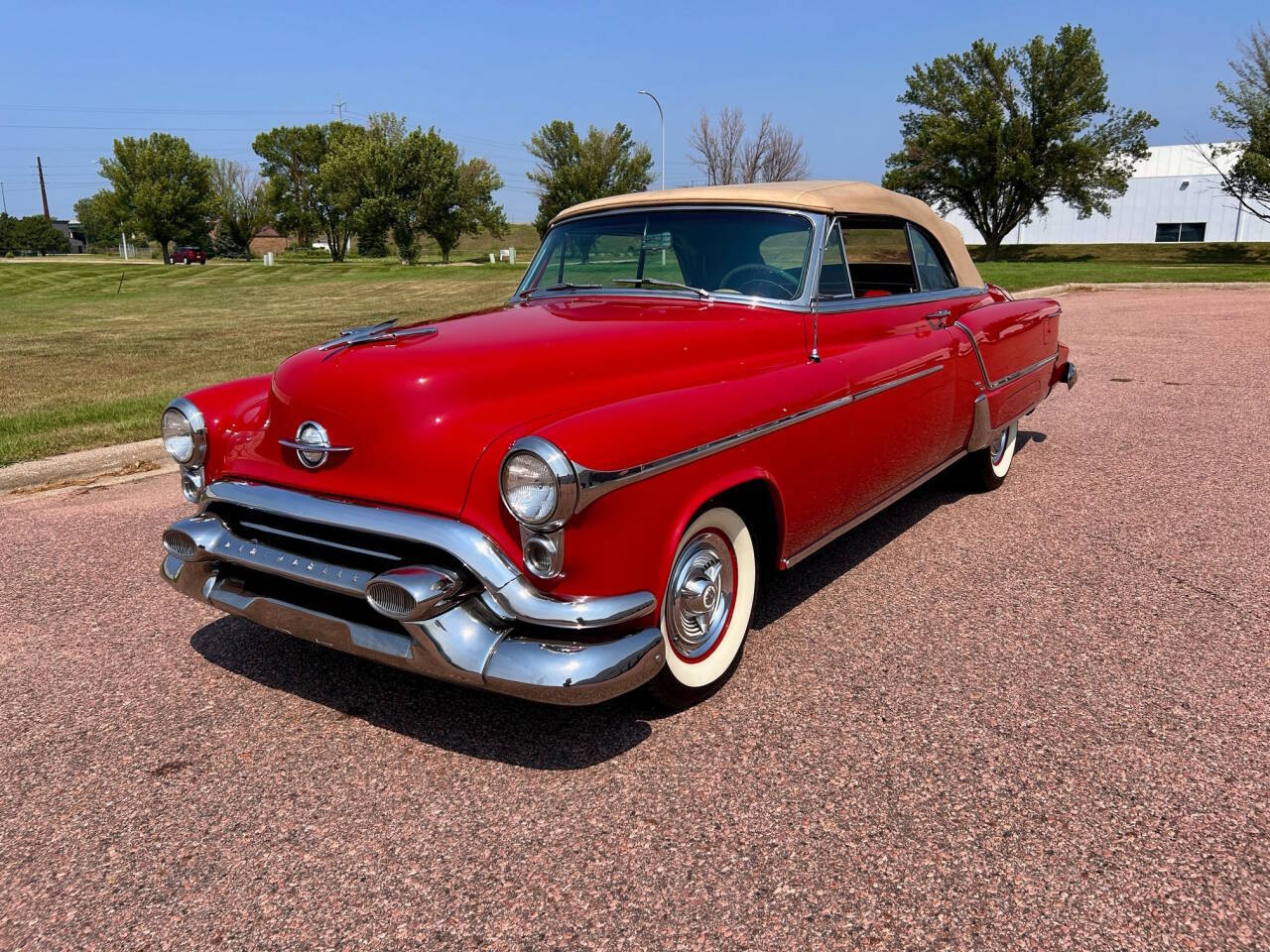 Oldsmobile-98-1953-Red-Red