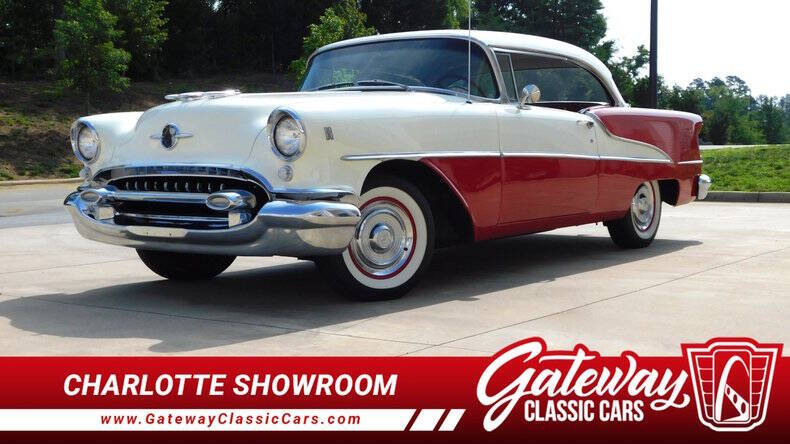 Oldsmobile-Eighty-eight-1955-Red-And-White-Gray-amp-Red