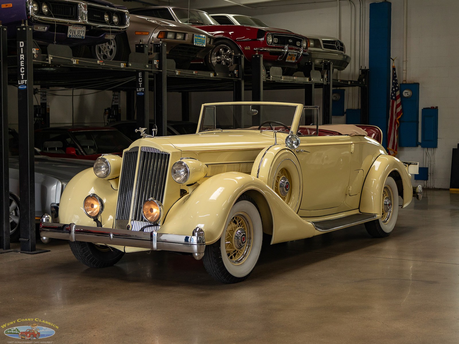 Packard-1936-2-Door-Convertible-Roadster-BurgundyMaroon Packard 1936