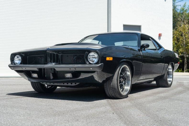 Plymouth-Barracuda-1972-Black-Black
