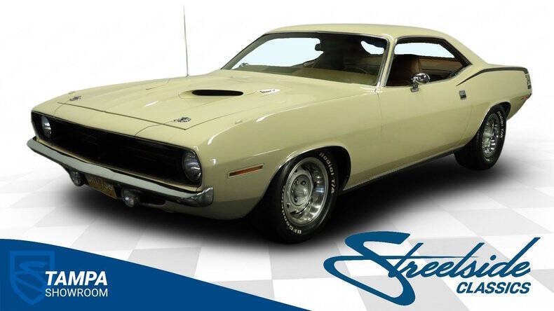 Plymouth-Cuda-1970-Sand-Pebble-Beige-Saddle-Tan