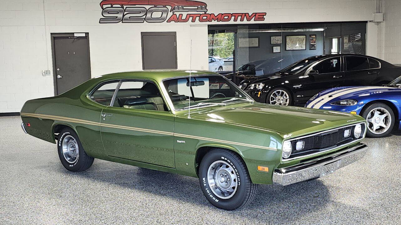 Plymouth-Duster-1971-Green-Green