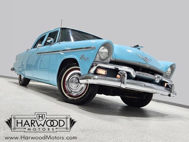 Plymouth-Plaza-1955-Sedan-Blue-cloth-and-vinyl