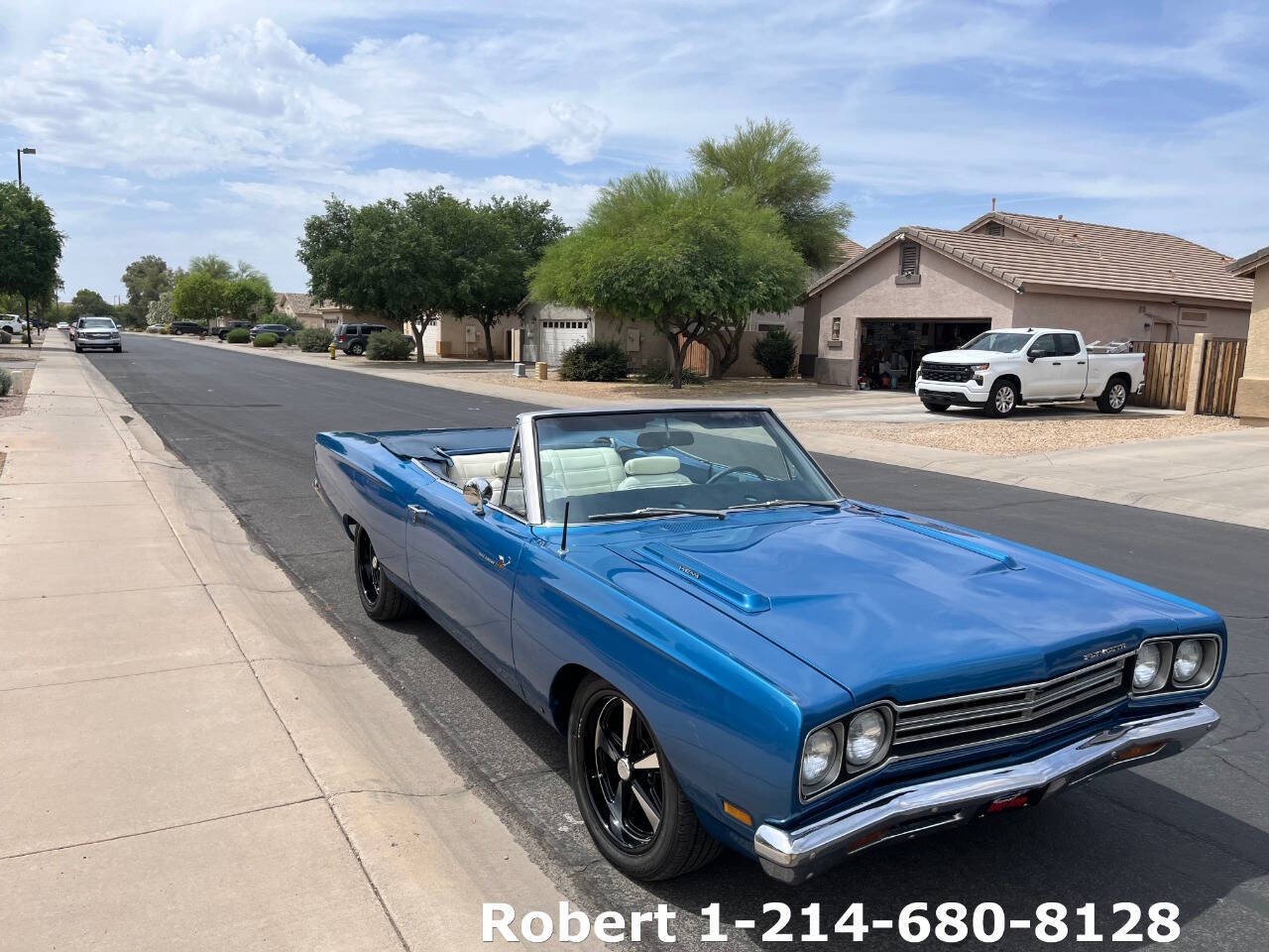 Plymouth-Road-Runner-1969-Convertible-White