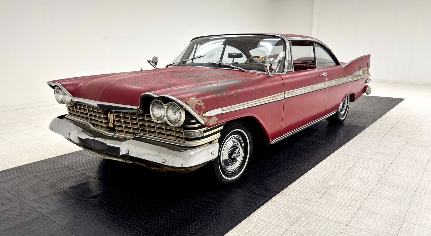 Plymouth-Sport-Fury-1959-Hardtop-Red Plymouth Sport Fury 1959