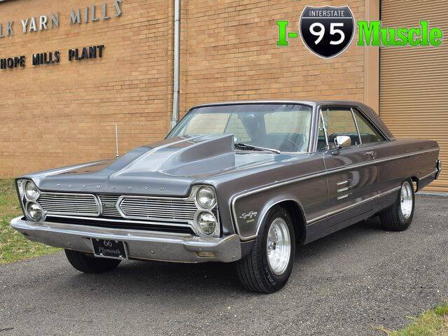 Plymouth-Sport-fury-1966-Gray-Black-amp-Gray