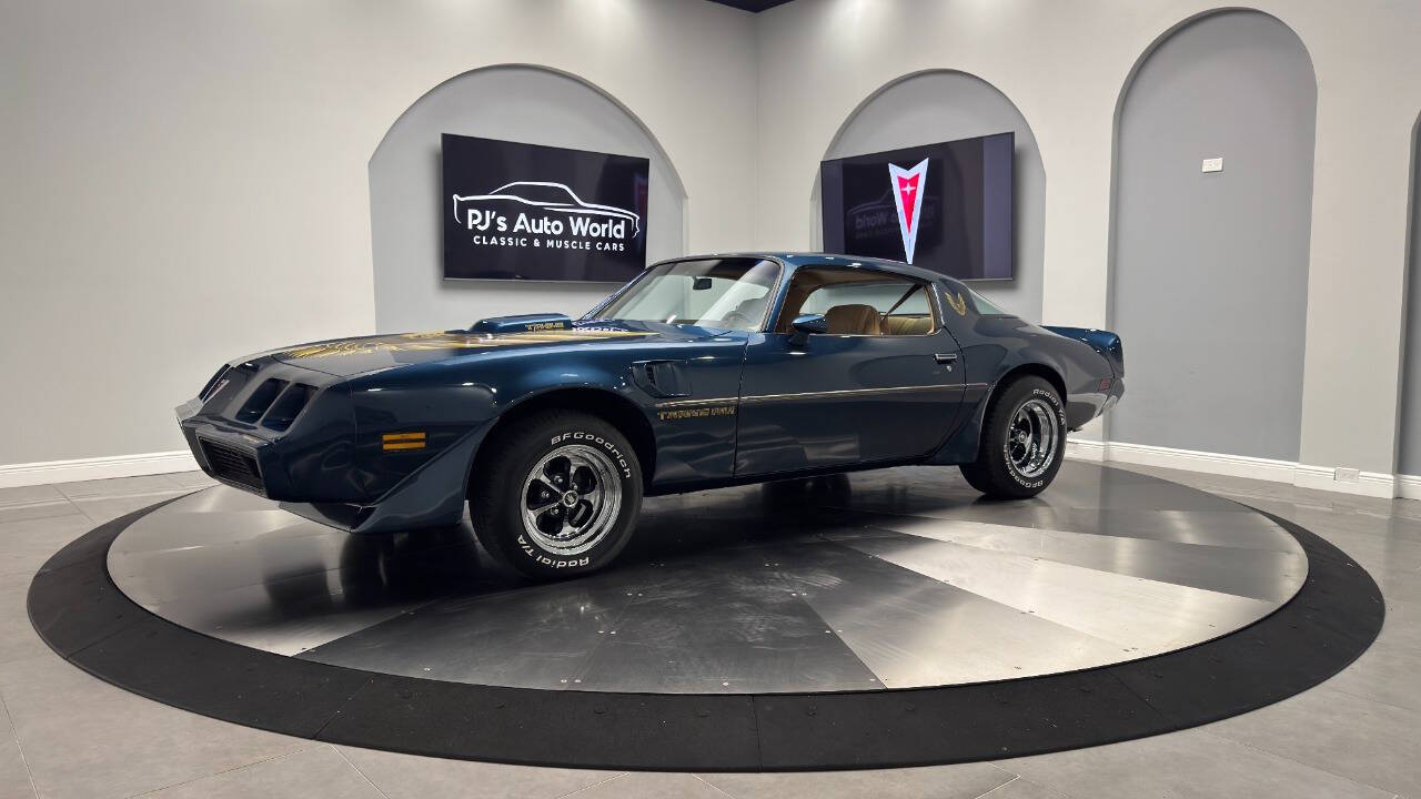 Pontiac-Firebird-1981-Blue-Tan