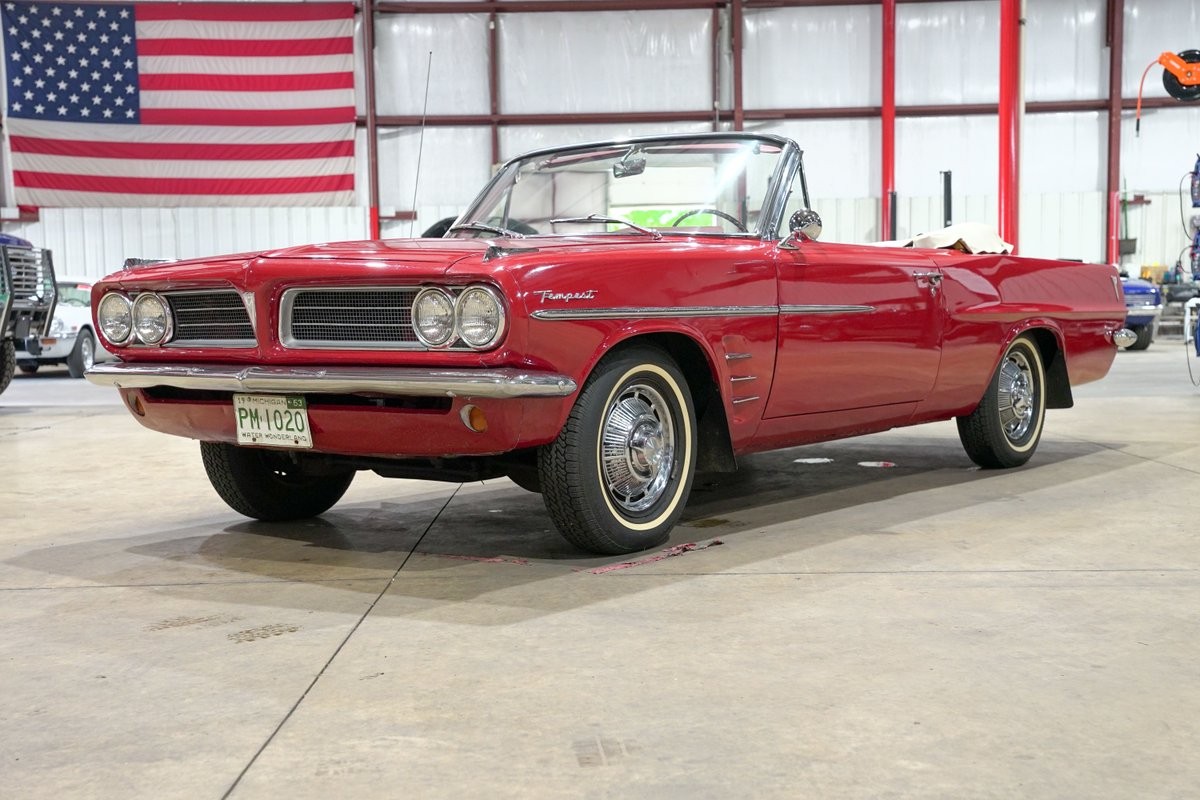 Pontiac-Tempest-1963-Convertible-Red Pontiac Tempest 1963