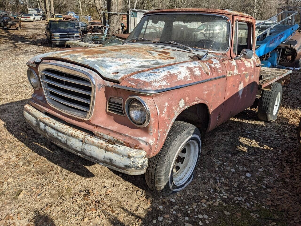 Studebaker-1964-Flatbed-Truck-Black