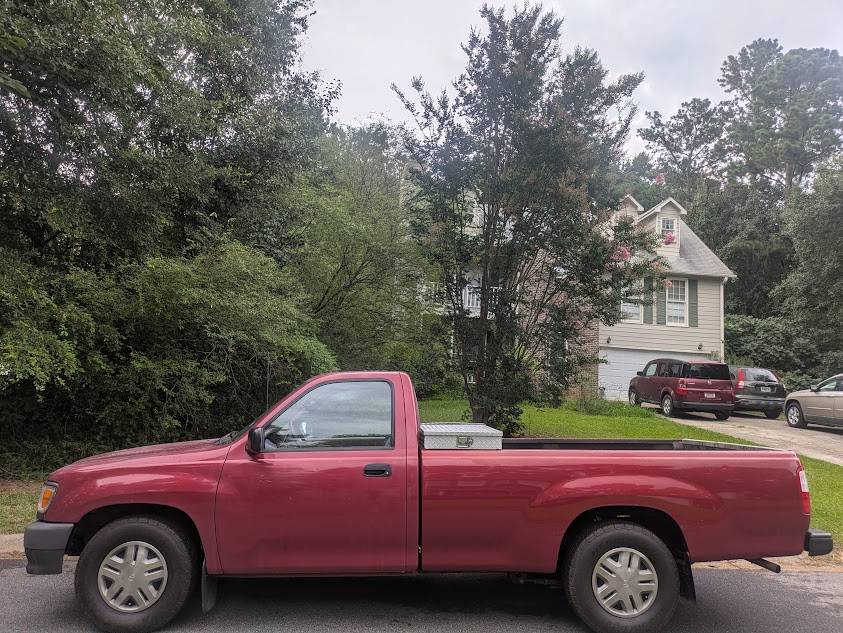 Toyota-T100-truck-1993-red Toyota-T100-truck-1993-red