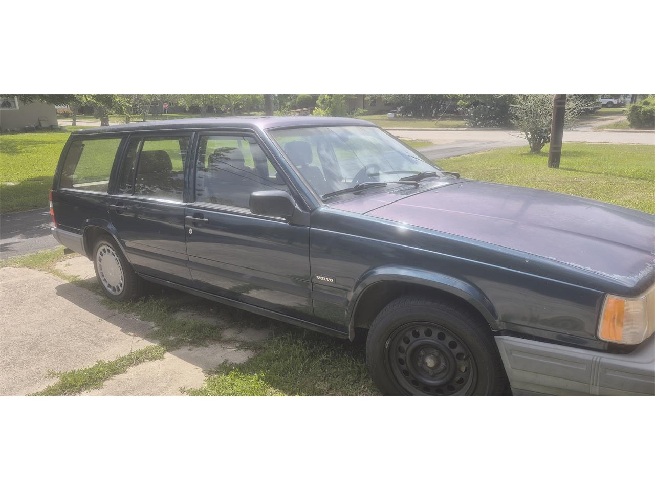 Volvo-740-1991-Green-Tan Volvo-740-1991-Green-Tan