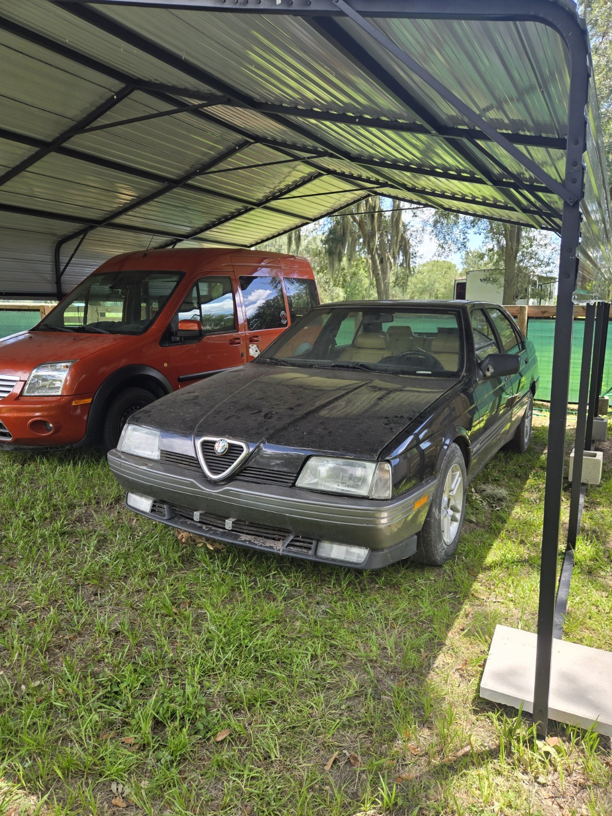 Alfa-Romeo-164-1991-Sedan-Tan