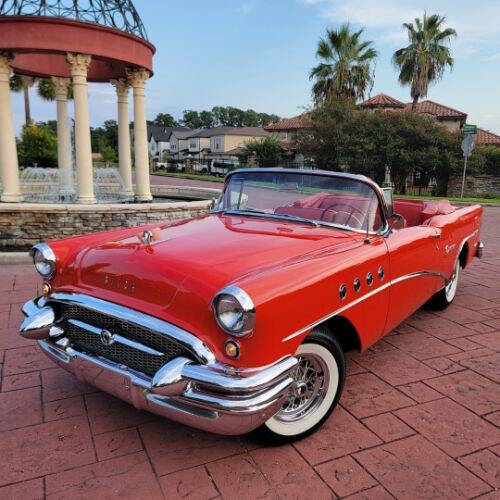Buick-Century-1955-Red-Black-Top-Red