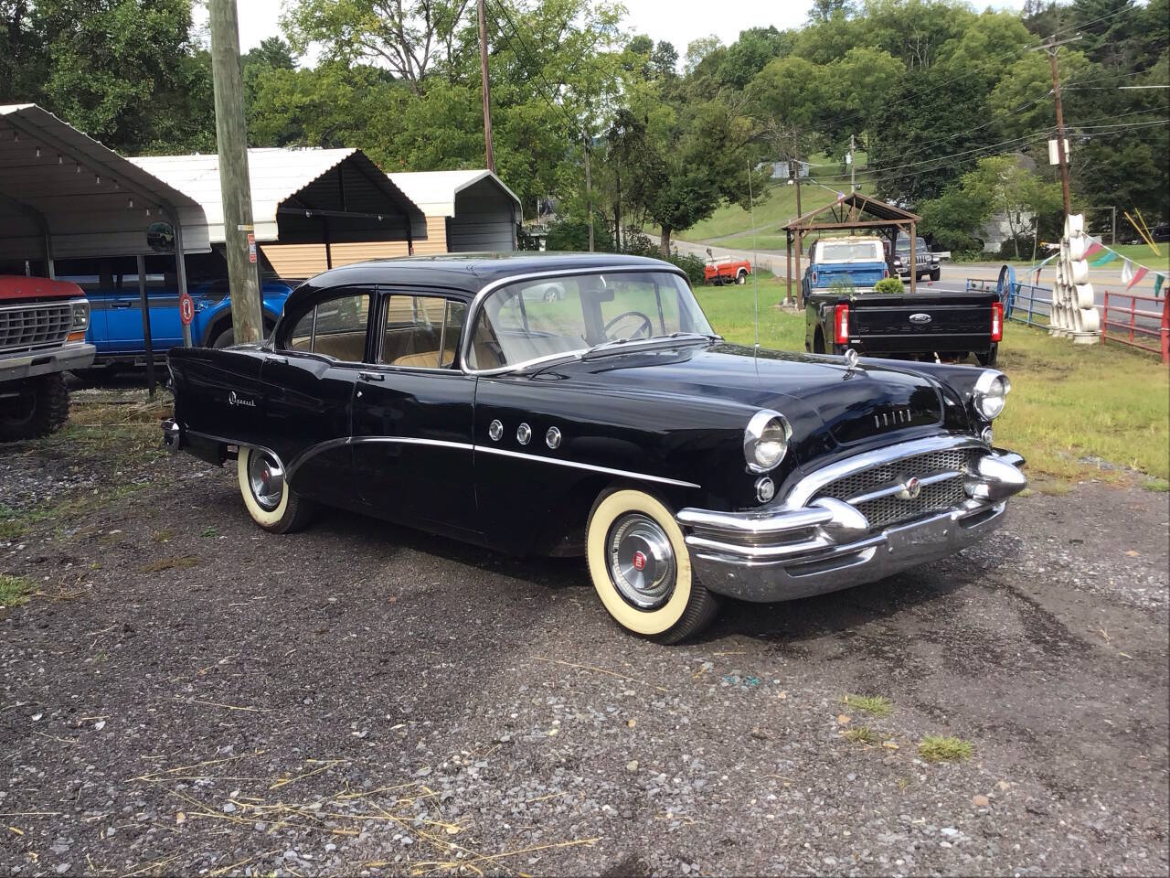 Buick-Special-1955-Black-Beige