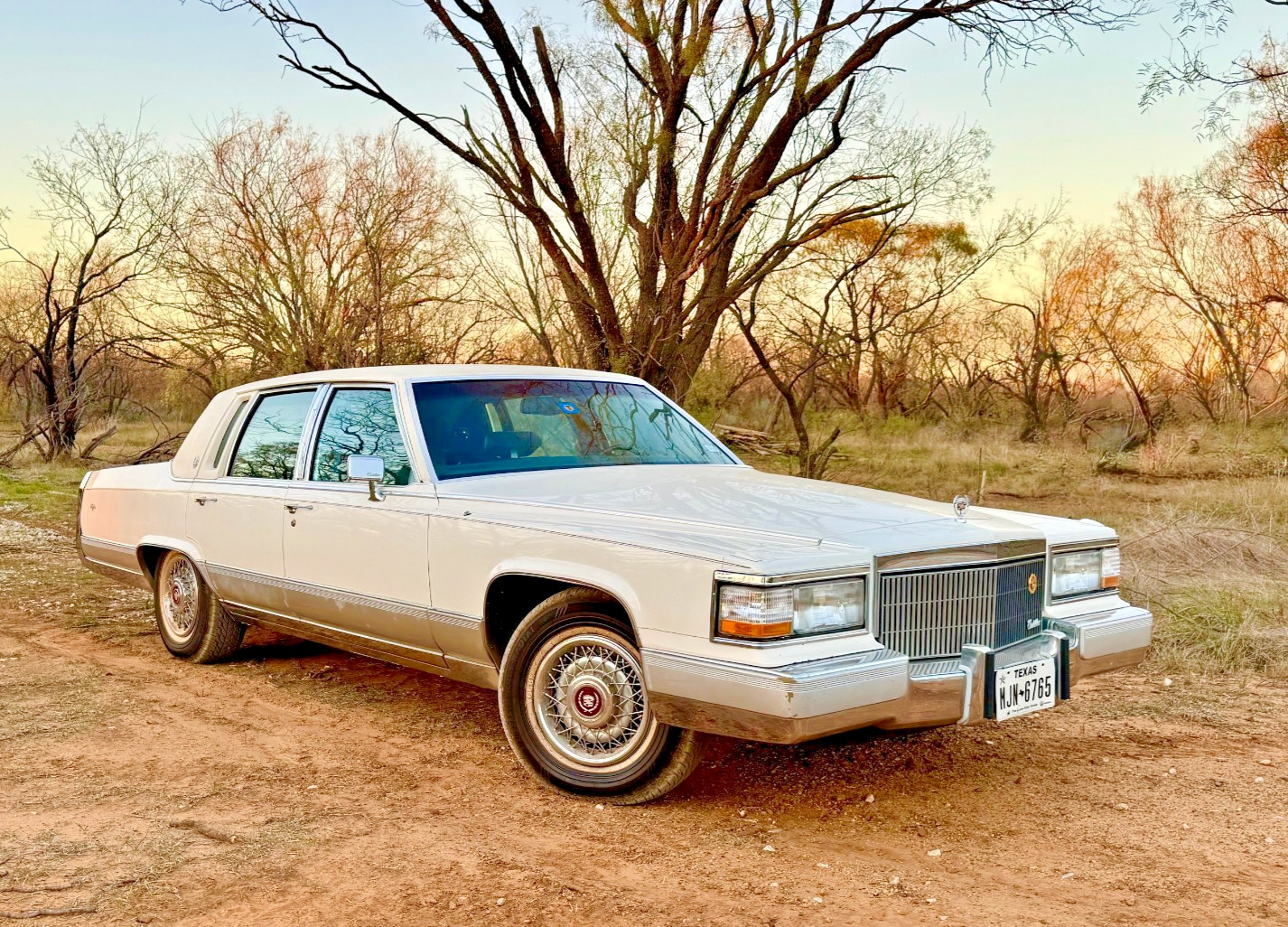 Cadillac-Brougham-1991-Sedan-Blue