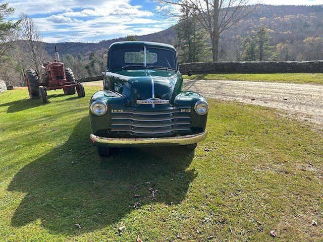 Chevrolet-3100-1953-Green-Brown