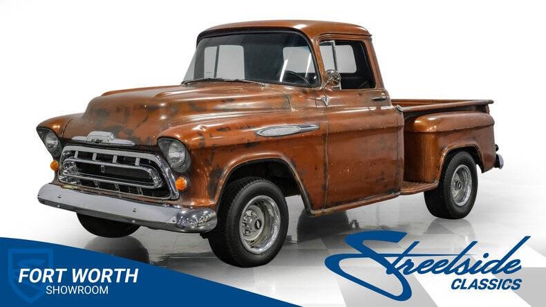Chevrolet-3100-1957-Brown-Black