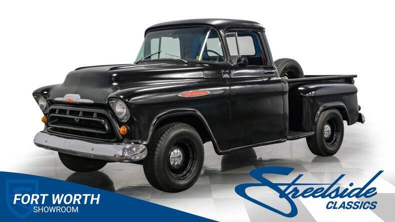 Chevrolet-3100-1957-Satin-Black-Black