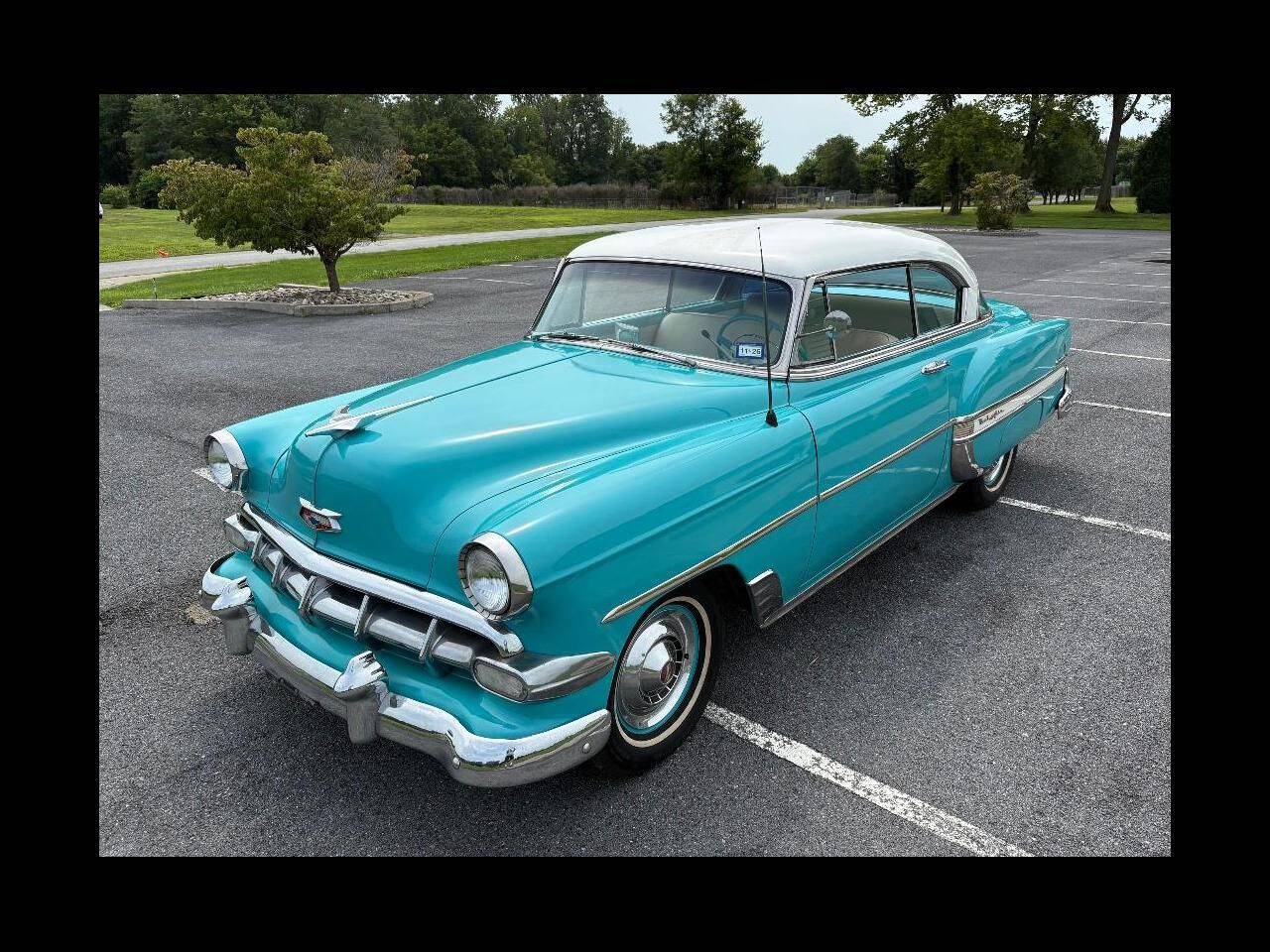 Chevrolet-Bel-air-1954-Teal-Teal