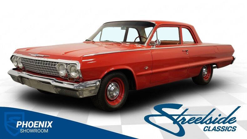 Chevrolet-Biscayne-1963-Red-Red