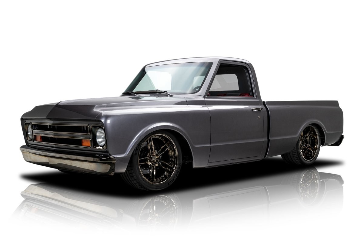 Chevrolet-C-10-1967-Pickup-Truck-Dark-Red