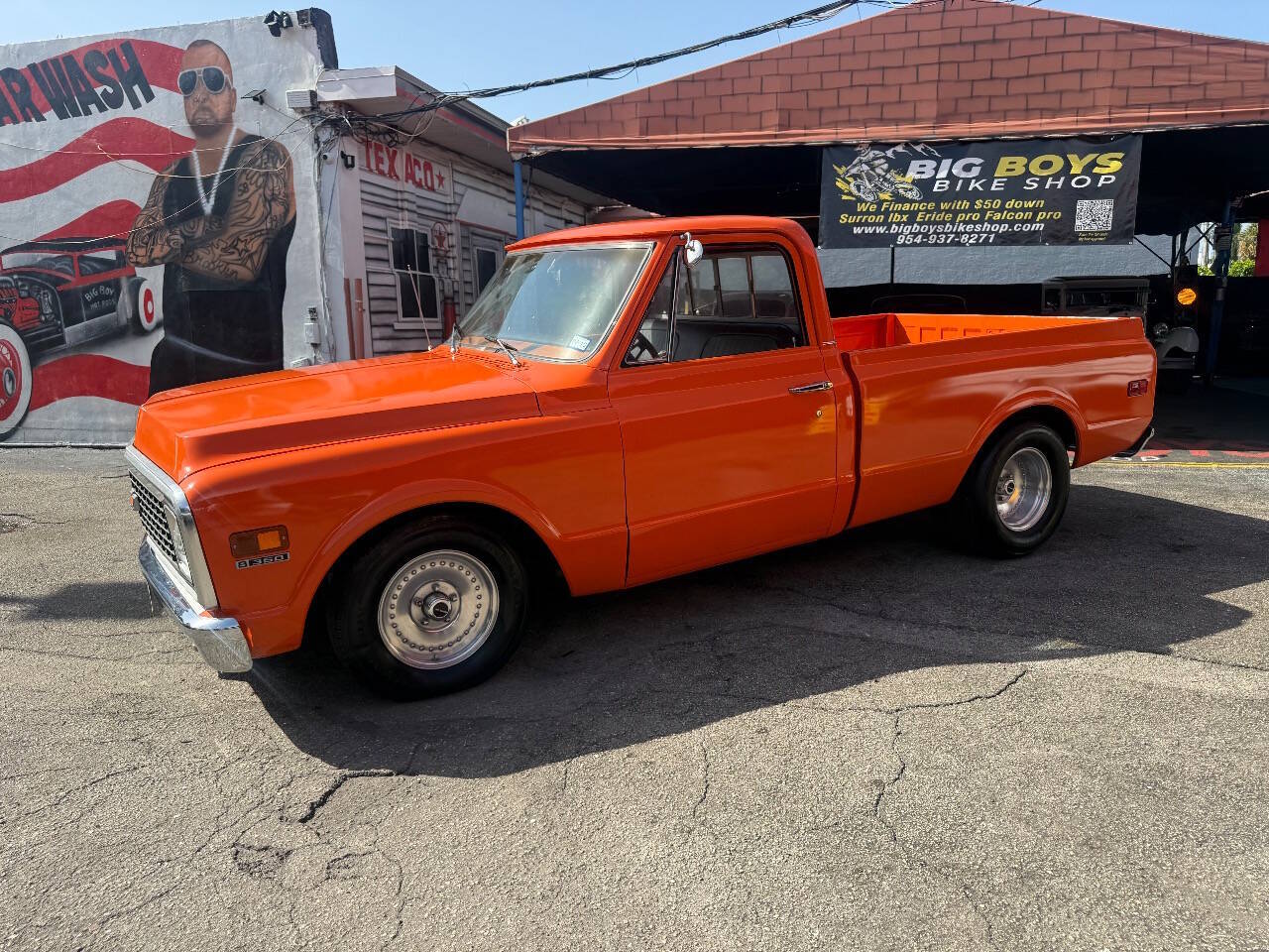 Chevrolet-C10-1972-Orange-Black