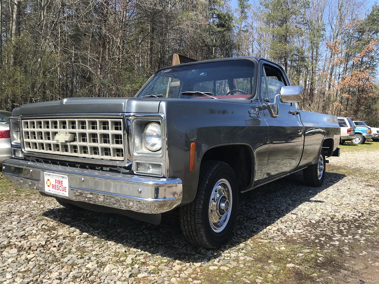 Chevrolet-C10-1980-Gray-Red