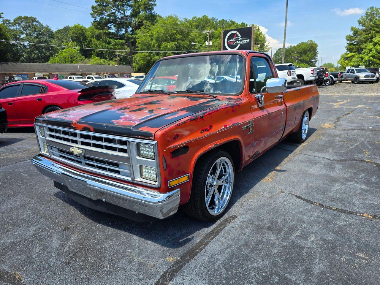 Chevrolet-C10-1985-Orange-Red