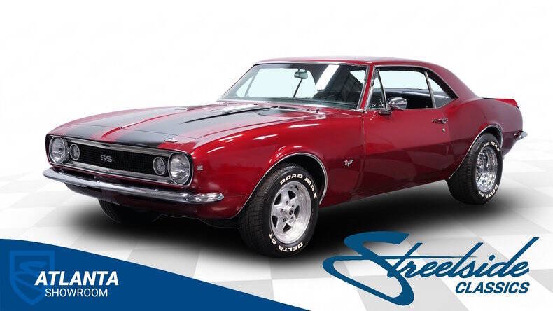 Chevrolet-Camaro-1967-Burgundy-Black