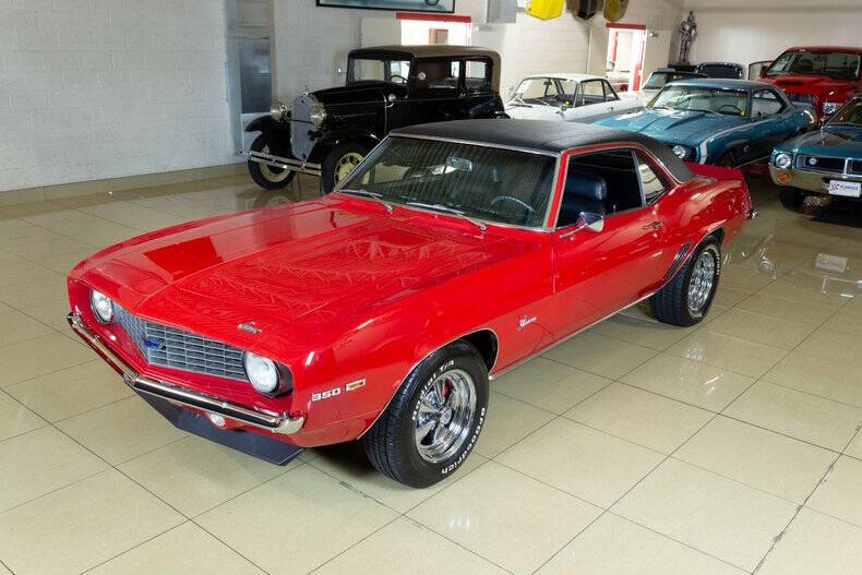 Chevrolet-Camaro-1969-Red-Black