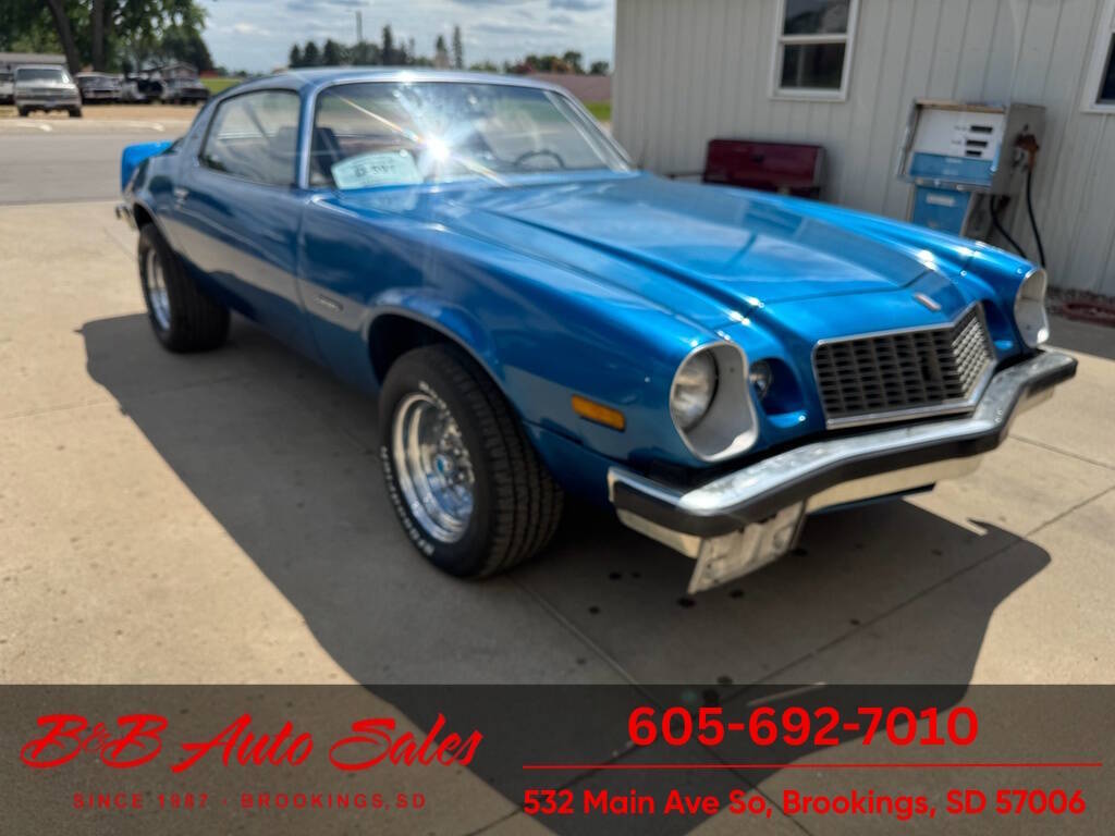 Chevrolet-Camaro-1976-Blue-Black