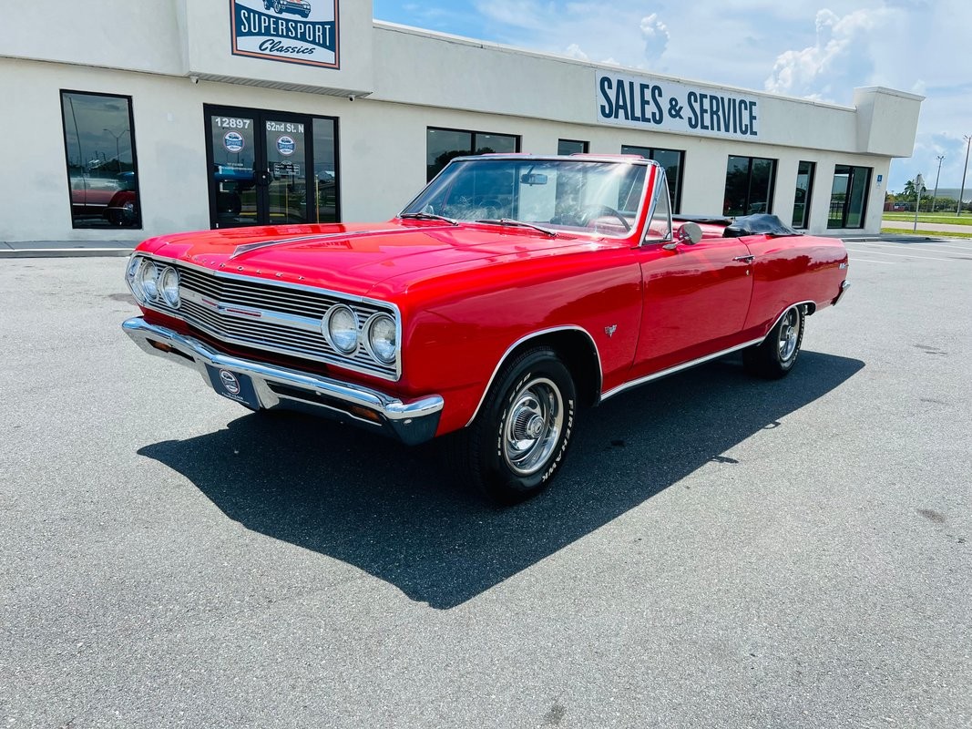 Chevrolet-Chevelle-1965-Convertible-Red