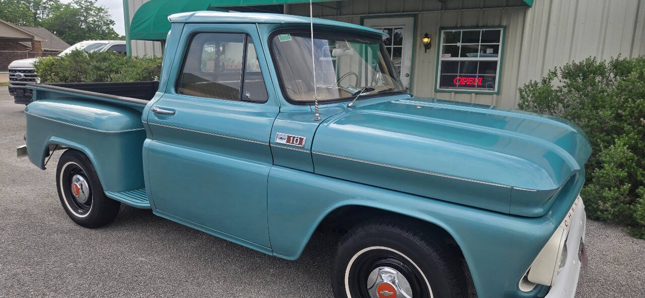 Chevrolet-Ck-1500-1965-Turquoise-Tan