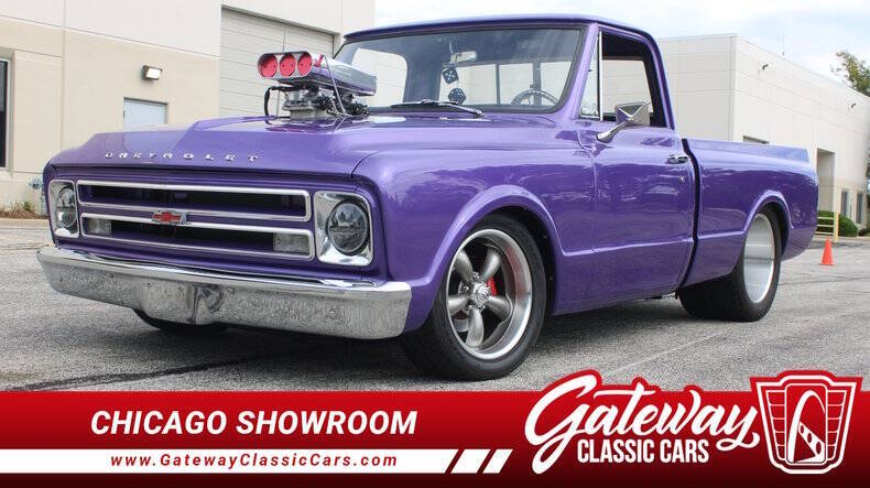 Chevrolet-Ck-1500-1971-Purple-Black