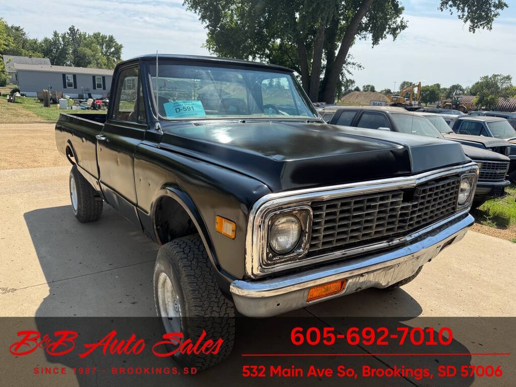 Chevrolet-Ck-1500-1972-Black-Tan