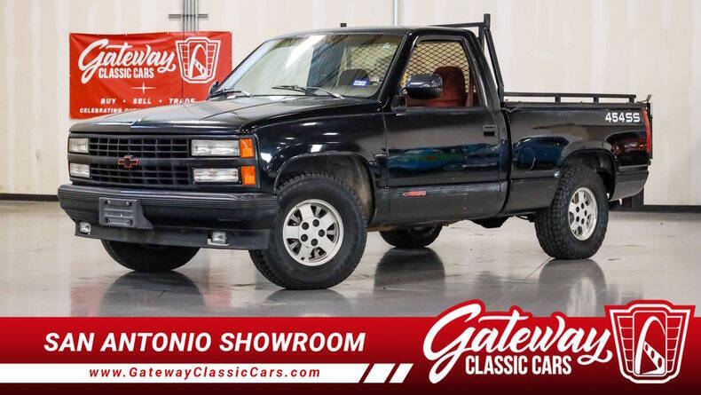 Chevrolet-Ck-1500-1991-Black-Red