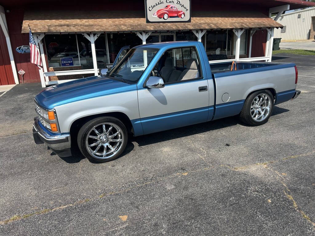 Chevrolet-Ck-1500-1992-BlueSilver-Gray