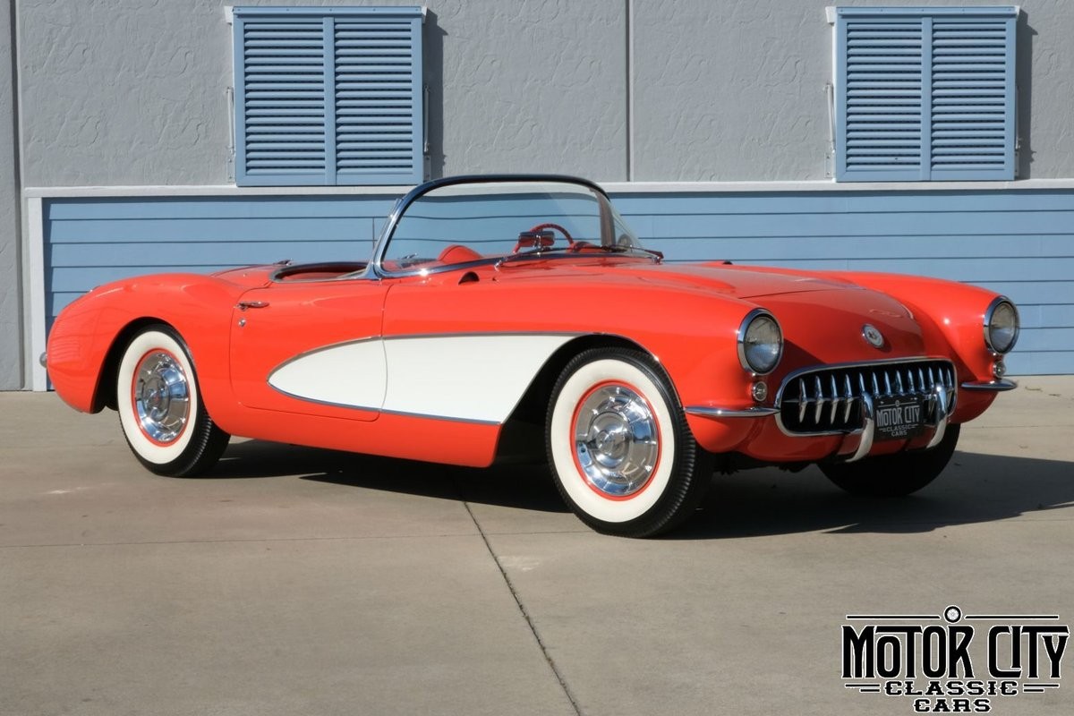 Chevrolet-Corvette-1957-Red