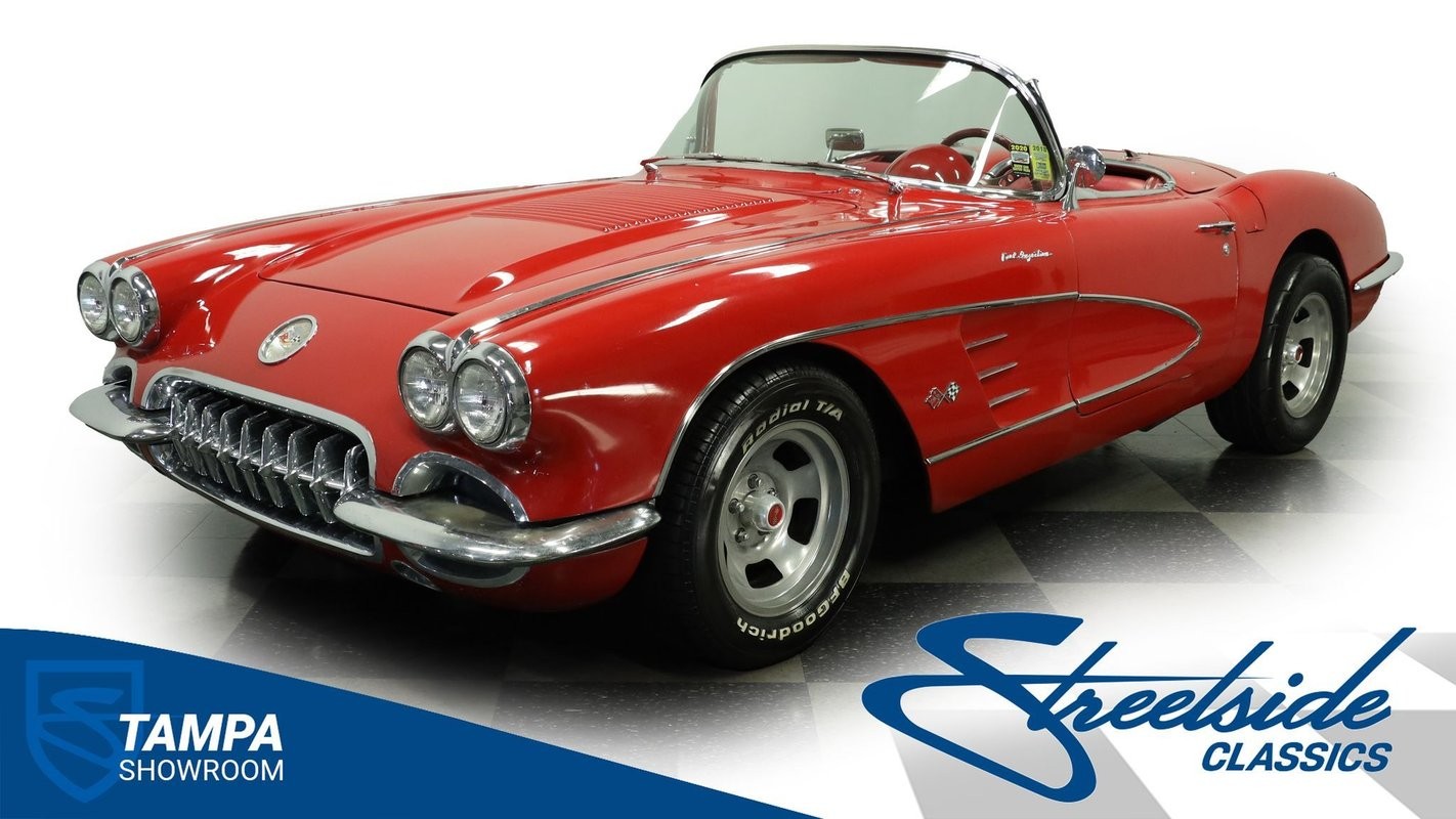 Chevrolet-Corvette-1958-Convertible-Red